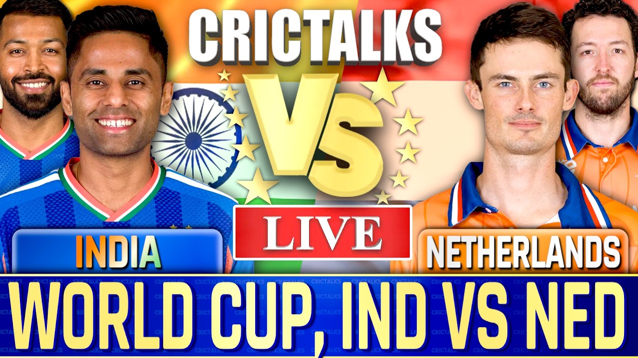 🔴 India vs Netherlands, T20 World Cup 2026, Live Cricket Match Today Scores & Commentary Last 9 Over