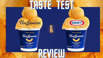 Van Leeuwen Kraft Macaroni and Cheese Ice Cream (Taste Test and Review)