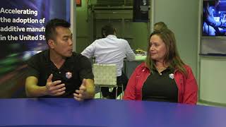 Game Day at RAPID + TCT, Michael Cao and Kimberly Gibson from IC3D and Andrew Resnick