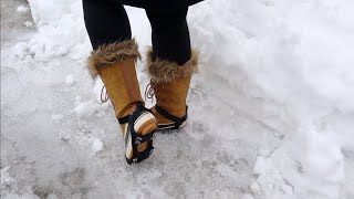 Famous 11 Spikes Crampons Review | Anti-Slip Ice Cleats Grips for Hiking Shoes and Boots Wealth
