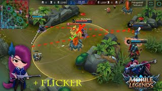 Mobile Legends : When Lesley + flicker ,enemy cant run from death | Got LEGENDARY