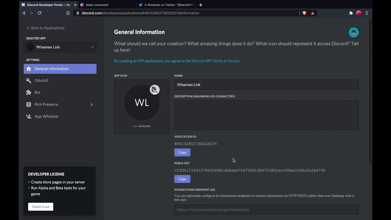 Creating a Discord slash command bot - DEV Community