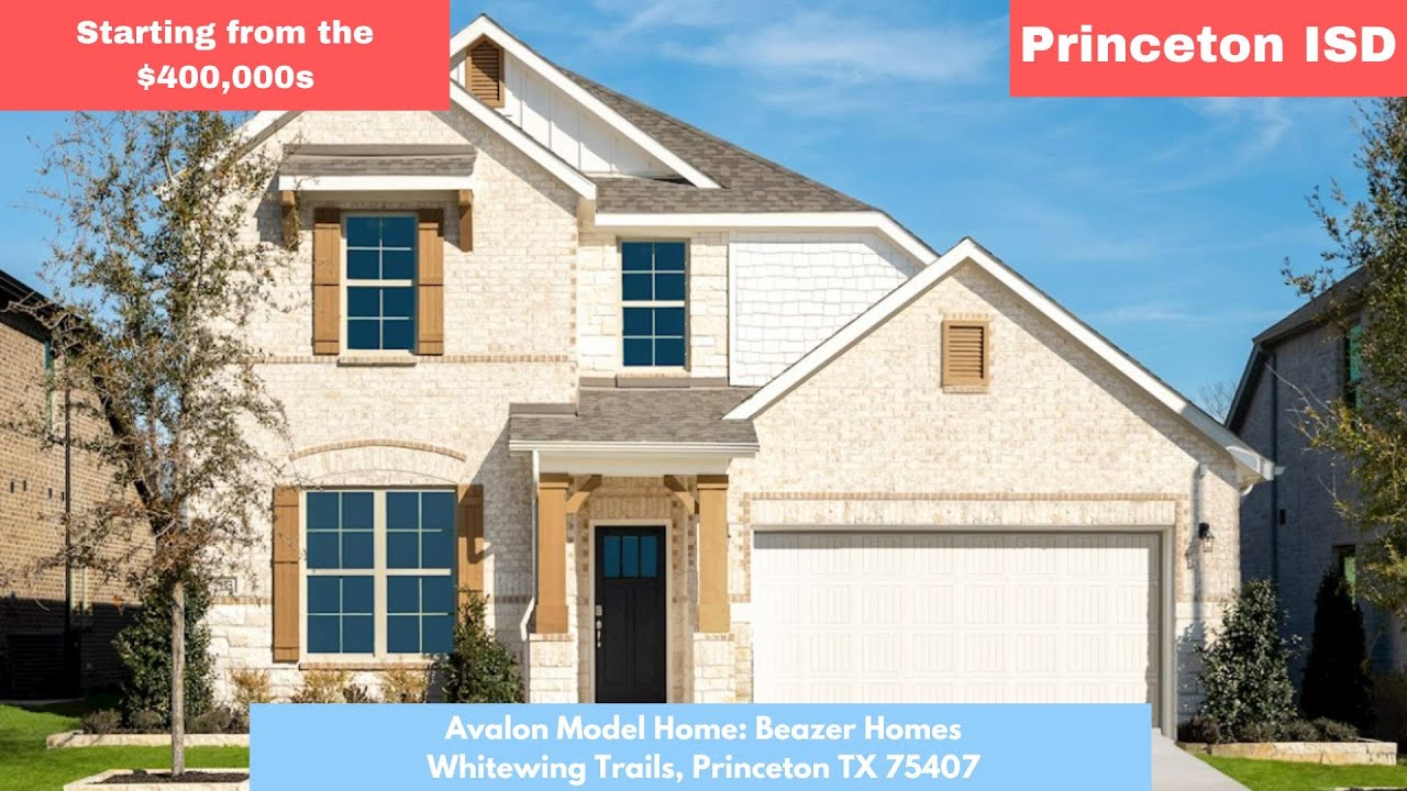 Beazer Homes Avalon Model Home - Whitewing Trails, Princeton TX | Princeton ISD