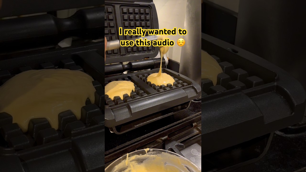 This is how we make waffles at home. 