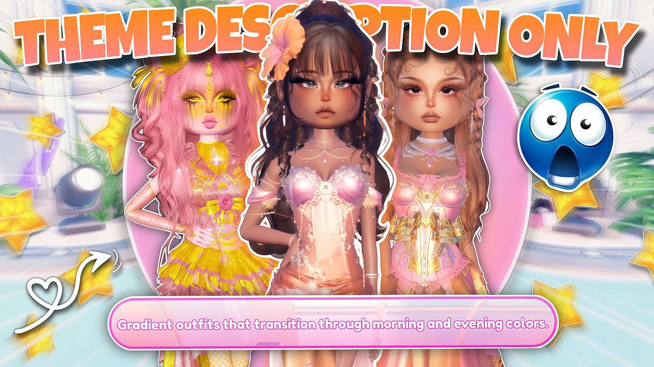 ONLY Seeing The *THEME DESCRIPTIONS* In Dress To Impress!! (I Couldn't See The Theme...)