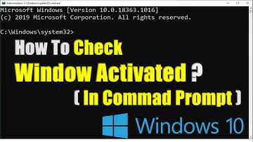 Windows Activation Checking Windows Command Line