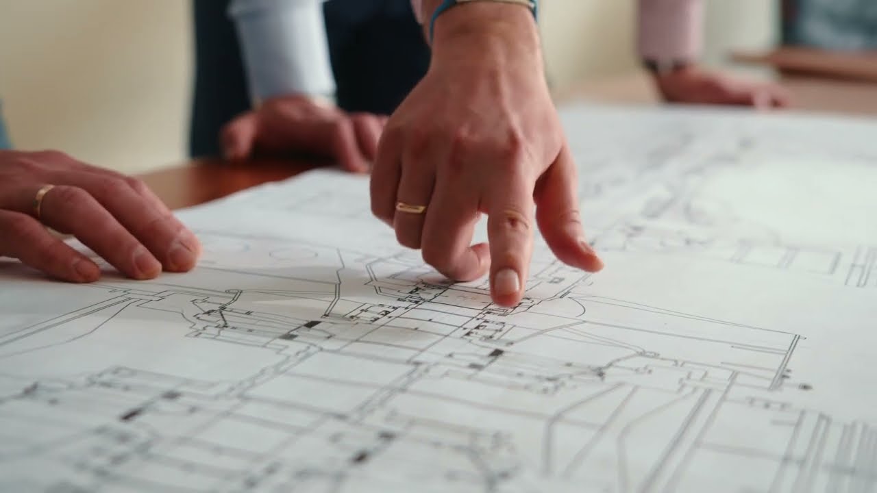 Architectural Engineering Drawings on a table