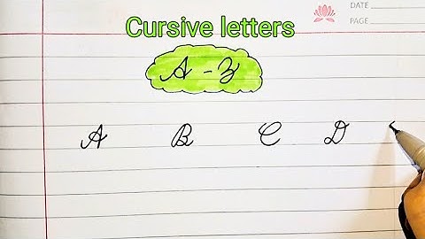 A to Z Cursive Letters | Beautiful Cursive Writing A-Z ✍️ | Handwriting Practice for Beginners