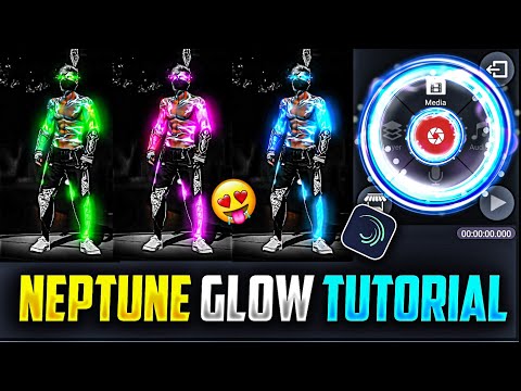 How To Make Neptune Glow🔥In Alight Motion free fire lobby glow edit