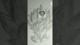 Goku 😍🥰 drawing realistic art #viral shorts #trending shorts video ##