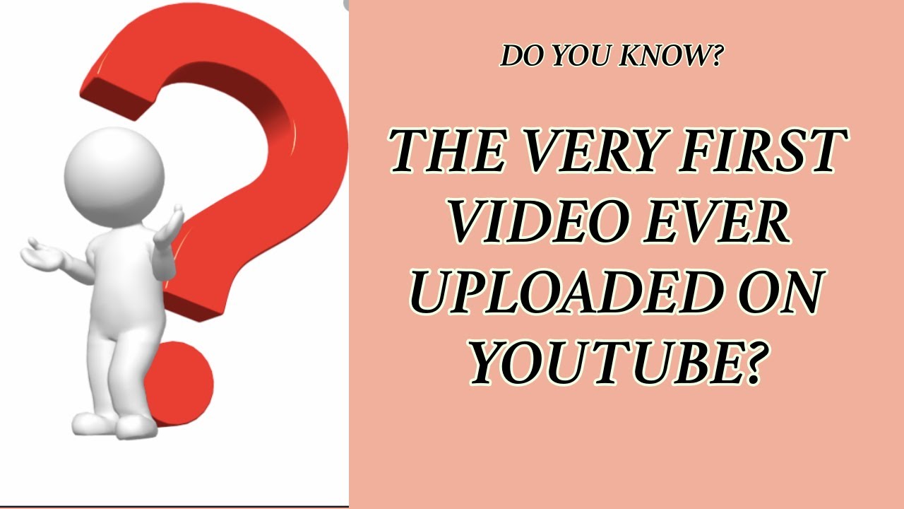 FIRST VIDEO EVER UPLOADED ON YOUTUBE.. - YouTube