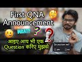 First qna announcement     question    tarun krishna