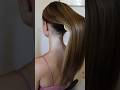 ASMR brushing &amp; braiding the silkiest hair 🍦#asmr #asmrhairplay #asmrhair