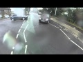 Cyclist Performs A Perfect Dismount