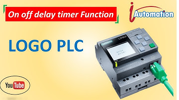 LOGO PLC on off delay timer function