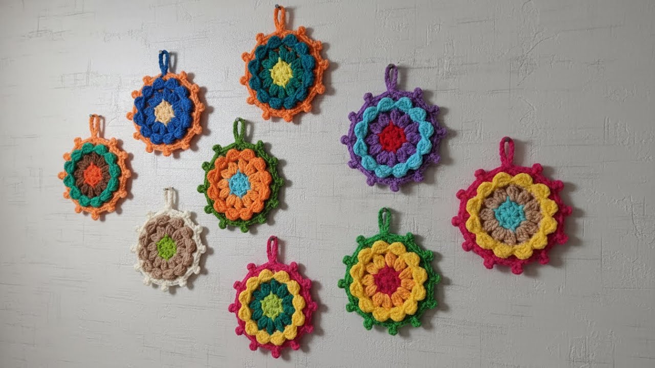 Wow! an eye-catching decorative crochet motif😍
