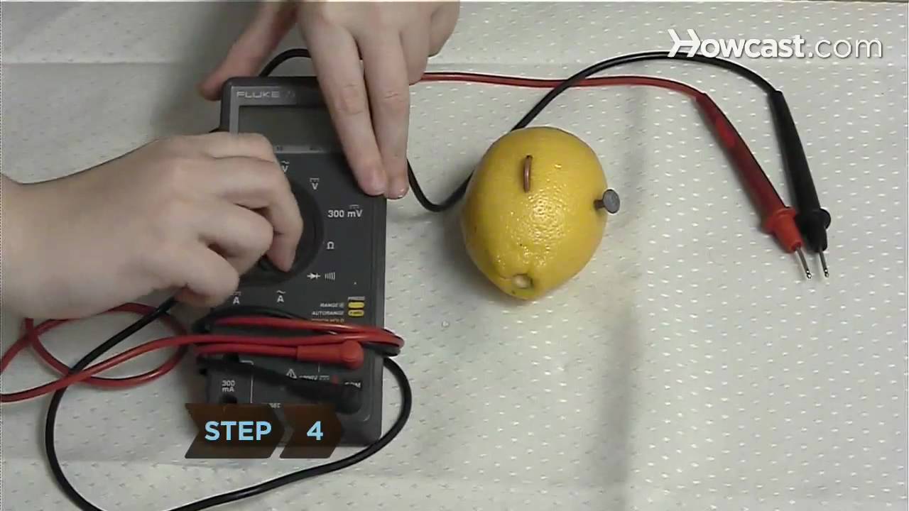 How to Power an LED with Lemons YouTube