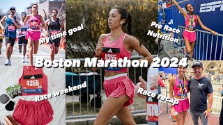 BOSTON MARATHON 2024. My big time goal, race prep, nutrition, expo, post race recap.