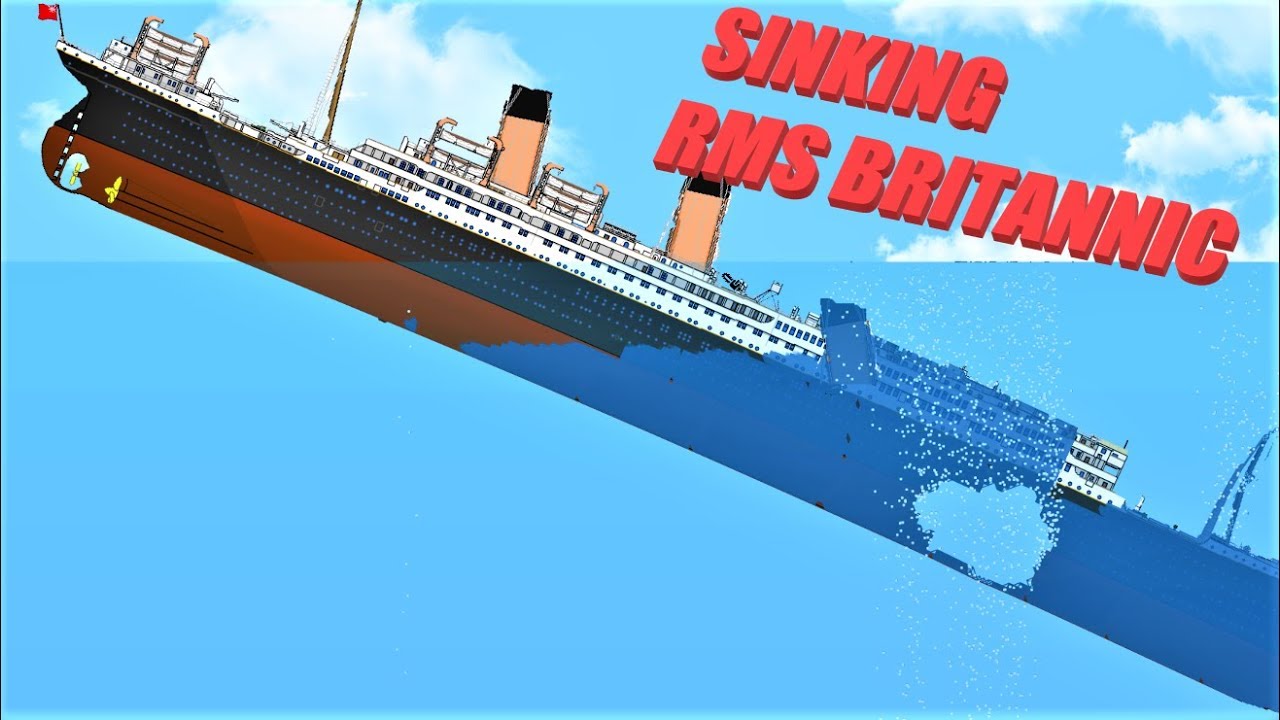 Sinking Rms Britannic Floating Sandbox - rms lusitania roblox rp