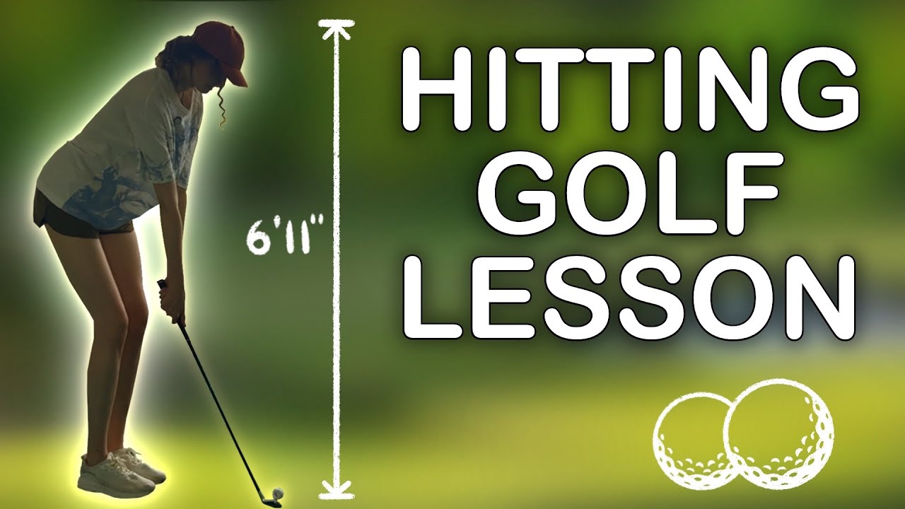 Hitting GOLF LESSON with a 6'11 GIRL [4K]