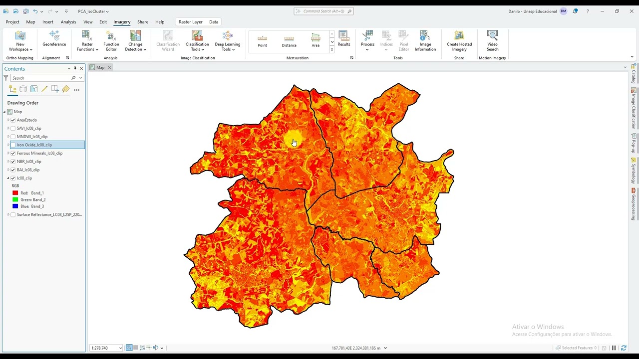 Curso ArcGIS Pro - Extração de informações a partir de PCA e IsoCluster