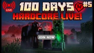 100 days hardcore livestream only smp live #5