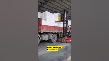 Forklift that Turns and Organizes Factory #shorts, #education, #china, #factory, #amazon