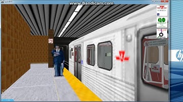 OpenBVE TTC T1 departing Kennedy Station (SEE Description)