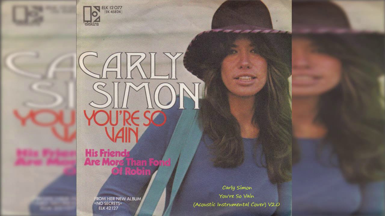 Carly Simon You're So Vain (Acoustic Instrumental Cover) V2.0 - YouTube