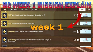 C2S4 M8 Week 1 Mission Explain | Bgmi Week 1 M8 Mission Tricks