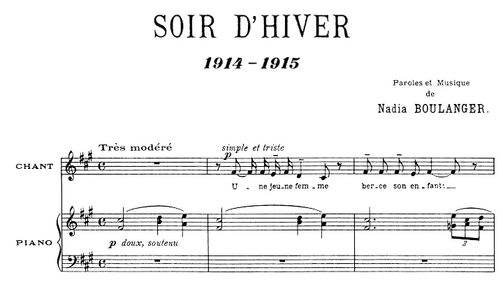 Nadia Boulanger - Soir d'hiver (1915)