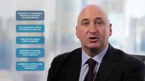 Corporate Financial Decision-Making for Value Creation MOOC - Course 3 of 5