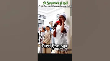 Masya Allah, Farel Prayoga bocah yang punya suara emas kumandangkan iqomah (No Hoax)