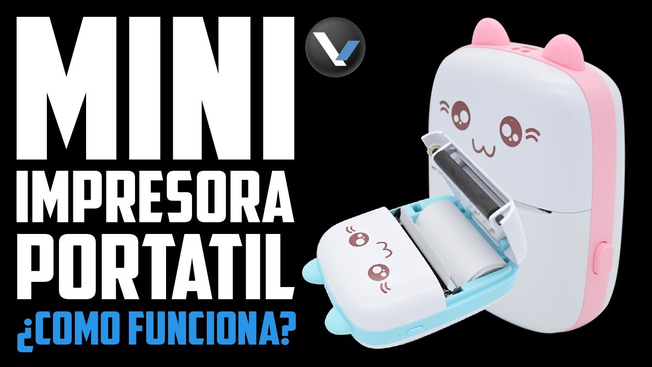 🟢🖨️Mini impresora térmica portátil ¿Cómo funciona?