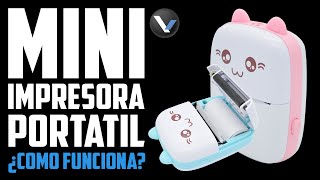 Mini impresora térmica portátil ¿Cómo funciona? | Tutorial