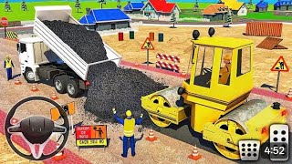 Modern Tractor Road Construction Simulator 3D 🚜 New Tractor Games Android Gameplay (RealFarming)live