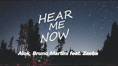 Alok, Bruno Martini feat. Zeeba - Hear Me Now [Letra en Español - Inglés]