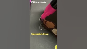 Drawing 🧽 SpongeBob in 4 Different Styles (Bob Ross) with Posca Markers✨ #satisfying #art #fyp