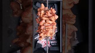 Spit Roast Chicken! #bbq #barbeque #barbecue #food #chicken #winnerwinnerchickendinner #smoke #fire