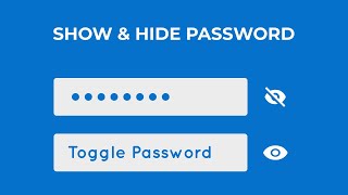 Show And Hide Password in Javascript