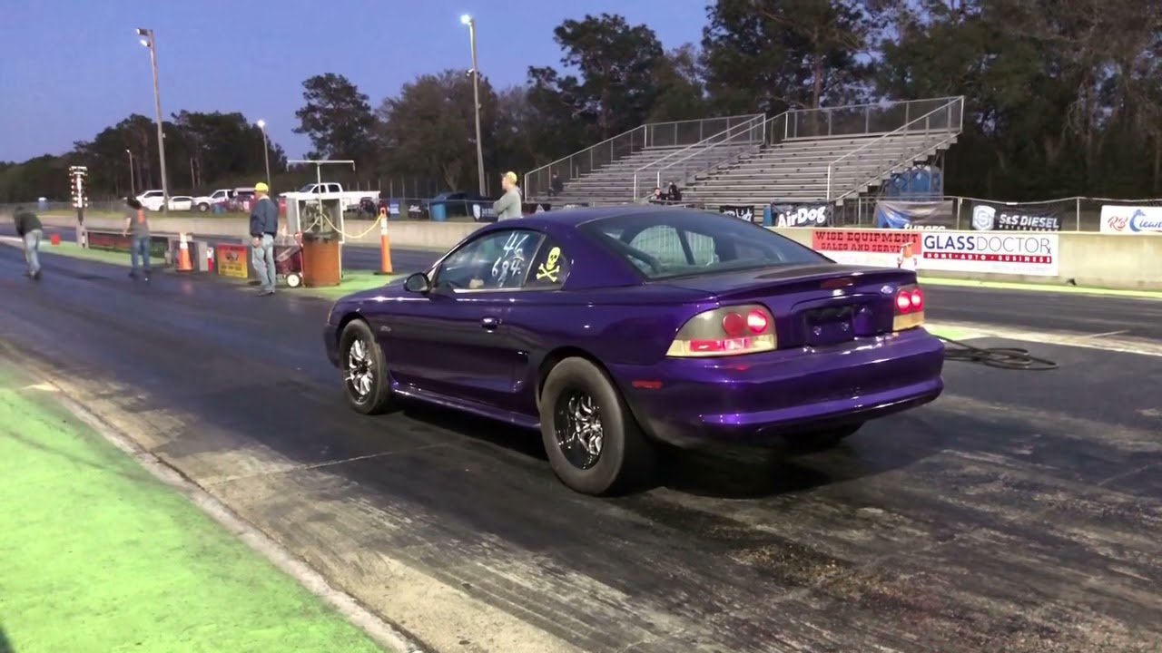SN-95 MUSTANG AT EMERALD COAST DRAGWAY TEST N TUNE