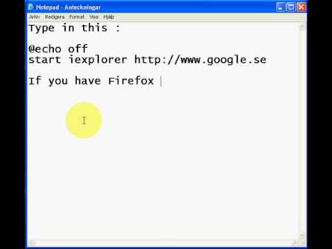 Batch scripting 1 - Open internet browser with a page