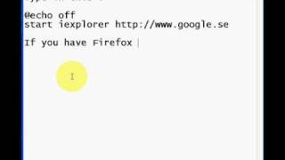 Batch scripting 1 - Open internet browser with a page
