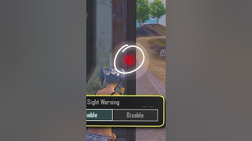 master11_official Block Sight Warning On Or Off 🥳 #pubgmobile #pubg #bgmi #virlshort