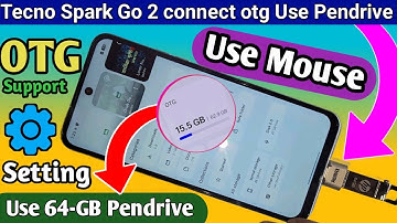 Tecno Spark Go 2 Connect Otg Use Pendrive // Tecno Km4 otg Settings