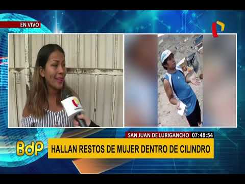 Mujer encontrada en cilindro: principal sospechoso de crimen se encuentra detenido