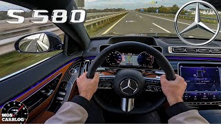 2024 Mercedes-Benz S Class on the Autobahn! S580E Top Speed Test