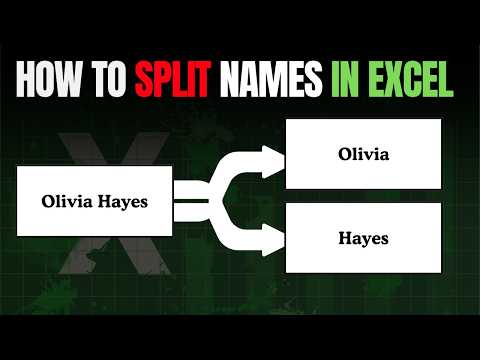 How to Separate First and Last Names in Excel (Easy Method)