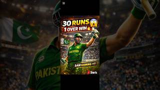 30 Runs in 1 Over 😱 Impossible Win | Cricket League Game | Sam Gaming YT #shorts #cricket