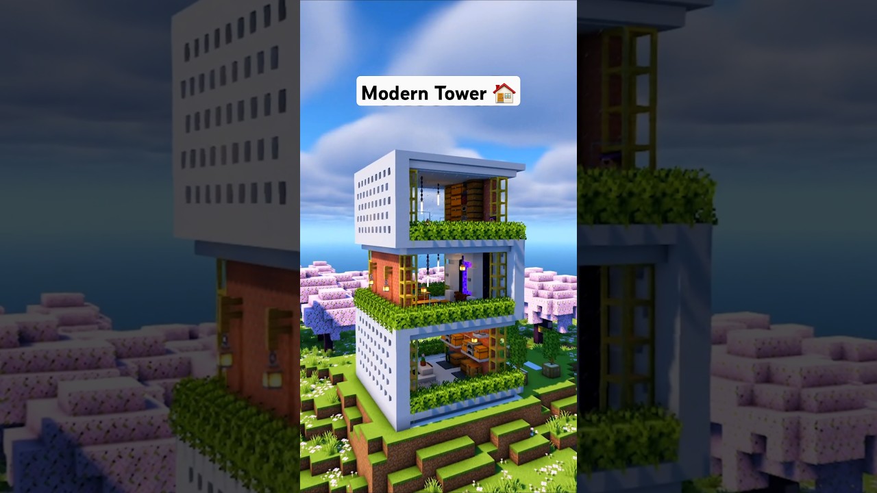 Minecraft Modern TOWER House 🏠 